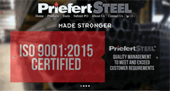 Desktop Screenshot of priefertsteel.com